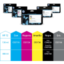 Thumbnail 3 de Cartridge HP 72 Negro Comp DesignJet T610 T620 T770 T1100 T1200 T120 130ml