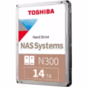 Thumbnail 0 de Disco Duro Toshiba N300 14TB 3.5" 7200RPM SATAIII 6.0 Gbit/s 512e p/serv NAS