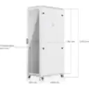 Thumbnail 15 de UniFi Gabinete rack 42U piso, ensamblado con ventiladores incorporados, paneles removibles y ruedas con cerradura,