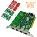 Thumbnail 2 de ATCOM PCI 4X 4-RJ11 REQ-AX110 3.3/5V 32BIT TARJETA ASTERISK