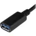 Thumbnail 0 de Adaptador USB Tipo-C 3.1 Gen 1 (5 Gbps) a USB Tipo-A, M/H 15cm 6" Níquel Negro.