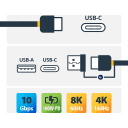 Thumbnail 1 de Cable USB-C con Llave adaptador Dongle a USB-A Longitud 1 metro StarTech