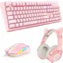 Thumbnail 0 de Onikuma Kit Gamer 3 en 1 (Teclado - Mouse - Audífonos) - Rosado (G25-CW905-K9)