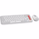Thumbnail 1 de Kit Teclado Mouse Logitech Pop Icon Conectividad Inalámbrica BT Blanco/Naranja