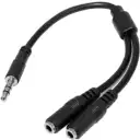 Thumbnail 1 de Cable de Audio Stereo Jack 3.5mm 1*M/2*H p3 Largo 0.2mts - Startech