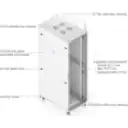 Thumbnail 16 de UniFi Gabinete rack 42U piso, ensamblado con ventiladores incorporados, paneles removibles y ruedas con cerradura,