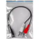 Thumbnail 1 de 2-RCA-M 1-3,5mm-H 15cm Cable Audio Plug-RCA 150mm 