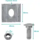 Thumbnail 2 de Brida 1-Perno-Hex3/4p 45x46x5mm Largo-38mm M12 para Sujecion Postacion