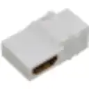 Thumbnail 0 de HDMI Angular-90-grados Hembra-Hembra Keystone Blanco v1.4