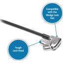 Thumbnail 1 de Cable de Seguridad ClickSafe 2.0 con Kit Dell N17 Kensington Candado Tipo LLave