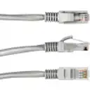 Thumbnail 1 de 10mt PatchCord 1-unidad CAT5E UTP 26AWG-CCA Gris RJ45 Inyectado