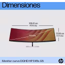 Thumbnail 10 de Monitor Curvo HP E45C G5 45" VA DQHD 5120*1440 DP HDMI USB-C LAN 3 ms GtG