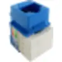 Thumbnail 3 de KP5AL. LINKMADE Azul Cat5E U/UTP Punchable Keystone Conector Hembra RJ45