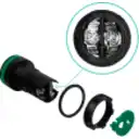 Thumbnail 0 de Verde Luz Piloto LED 220VAC 20mm-diametro 28mm-cabeza 51mm-altura