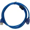Thumbnail 1 de Cable Extensión USB 2.0 Tipo-A Macho a Hembra Pasivo Longitud 1.5mts Color Azul