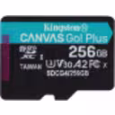 Thumbnail 1 de Memoria MicroSDXC 256GB Kingston Canvas Go Plus Cat10 UHS-I U3 V30 A2 Lec200MB/s