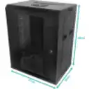 Thumbnail 2 de LINKMADE RACK 9U 10-PULG-ANCHO 30CM-FONDO NEGRO