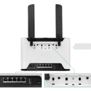 Thumbnail 0 de MIKROTIK AX3600 5-1000(1-PoE-out) USB 2,4/5GHz WiFi6 H53UiG-5HaxQ2HaxQ