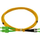 Thumbnail 1 de 2mt SC/APC-ST/APC MonoModo SM Duplex Jumper Cable Fibra 9/125um 3mm
