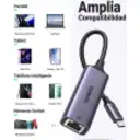 Thumbnail 5 de Adaptador de Red UGREEN CM483 USB-C a Red Gigabit Ethernet RJ45 Aluminio