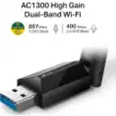 Thumbnail 2 de ADAPTADOR USB INAL.AC1300 ALTA GANANCIA DUAL BAND