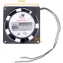 Thumbnail 0 de LINKMADE Ventilador 8x8cm 220VAC No-Incluye-Enchufe 4cm-Alto Turbina