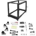 Thumbnail 11 de 12U Adjustable Depth 4 Post Server Rack