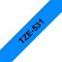Thumbnail 0 de Cinta BROTHER 12mm Negro en Fondo Azul 8mt p/PT-H110/E300/E550W/D600VP