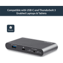 Thumbnail 5 de Docking Station StarTech Host USB-C, 4K 2*DP USB2.0 USB-A3.0 USB-C LAN p/2 Monit