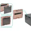 Thumbnail 1 de Gabinete Linkmade RK12-4L 45 cm Fondo 12U Rack Pared Color Negro 