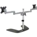 Thumbnail 2 de StarTech.com Brazo de Soporte VESA Articulado para 2 Monitores de hasta 32 Pulgadas - de Acero y Aluminio - Base para 2 monitores - plástico, aluminio, acero - negro, plata - tamaño de pantalla: 32" - escritorio
