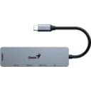 Thumbnail 3 de GENIUS HUB 5 in 1 PLUG TYPE-C to JACK HDMI, PD, USB 3.0-UH-500-GR
