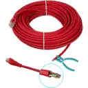 Thumbnail 2 de LINKMADE 20MT CAT5E ROJO LSZH CABLE PATCH INYECTADO MULTIFILAR