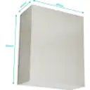 Thumbnail 3 de 500x400x200mm 1-chapa inc-Llave Caja Metalica IP66 Beige
