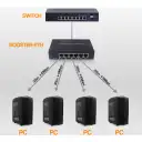 Thumbnail 3 de 4-10mbps 1-uplink Hub-Ethernet Extensor 300-600mts-UTP 10BASE-T
