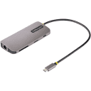 Thumbnail 0 de Adaptador Multipuertos StarTech USB-C a Prts: HDMI 3*USB-A3.2 USB-C SD mSD LAN 