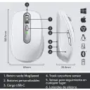 Thumbnail 9 de Mouse Inalámbrico Logitech MX Anywhere 3 4000DPI 6 Botones Recargable Pale Gray