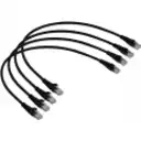 Thumbnail 4 de LINKMADE 4UN 50CM CAT5E NEGRO LSZH CABLE PATCH INYECTADO MULTIFILAR