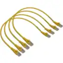 Thumbnail 1 de LINKMADE 4un 50cm Cat5E Amarillo LSZH Cable Patch Inyectado Multifil