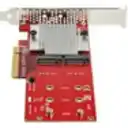 Thumbnail 2 de StarTech.com Adaptador PCI Express x8 para Dos SSD M.2 - PCI-E 3.0 - Tarjeta Adaptadora PCI-E para SSD M.2 NVMe AHCI - (PEX8M2E2) - Adaptador de interfaz - M.2 - Expansion Slot to M.2 - M.2 Card perfil bajo - PCIe 3.0 x8 - rojo - Conforme a la TAA