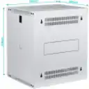 Thumbnail 7 de UBIQUITI Blanco 12U 45cm-Fondo Puerta-Vidrio Gabinete Rack Pared Muro