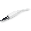 Thumbnail 3 de Adaptador de Audio StarTech Mini Jack 4 pin Macho a 2x 3 pin Hembra Jack/Mic