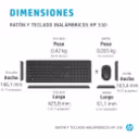 Thumbnail 1 de Kit Teclado y Mouse Inalámbrico HP 330 Conexión 2.4 Ghz Conector USB-A Negro