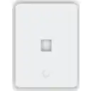 Thumbnail 4 de UI 1-unidad Blanco 1-Keystone Vertical Faceplate Pintable 118x88mm