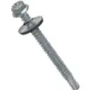 Thumbnail 2 de Hexagonal-8mm 50u. 12x2 1/2 Largo-64mm Zn Tornillo Autoperforante 2,5p