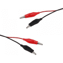 Thumbnail 1 de 2-unids. Cable-1mt con Pinzas Rojo/Negro 96cm