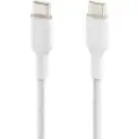 Thumbnail 3 de Belkin Cable BoostCharge USB-C to USB-C Braided 1mts. White
