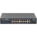 Thumbnail 1 de Switch PLANET 18-1000(16-PoE+af/at) 185W-tot 2-SFP Switch Rack19p 20-puertos
