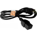 Thumbnail 0 de Cable de Energía C19 a Enchufe Maco Chile 3*1.0mm2 1.4mts Negro
