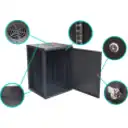 Thumbnail 2 de Rack 17U ciego Fondo-60cm Ancho-19p Mural-Pared Alto-86cm